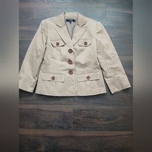 Tan Buttoned Women's Jacket‎